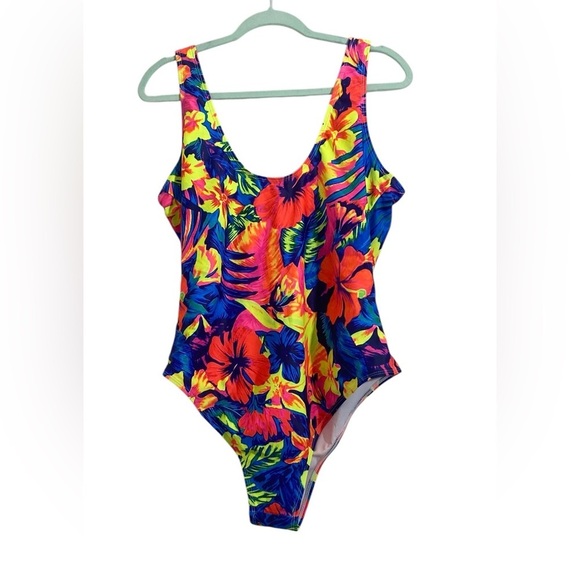 SHEIN Tropical Vibes One Piece Bathing Suit - Picture 5 of 7